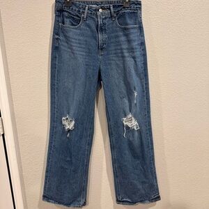 Old Navy Extra High Rise  Wide Leg Jeans 8